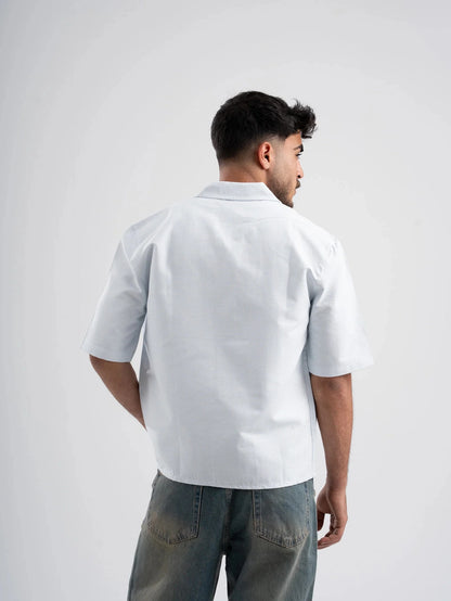 Chemise rayée bleu ciel